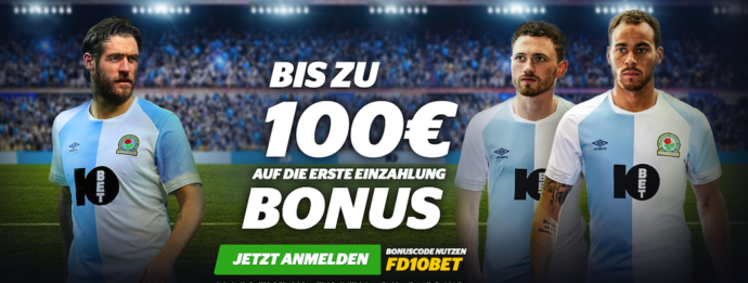 Bis zu 100 Euro 10Bet Bonus für Neukunden