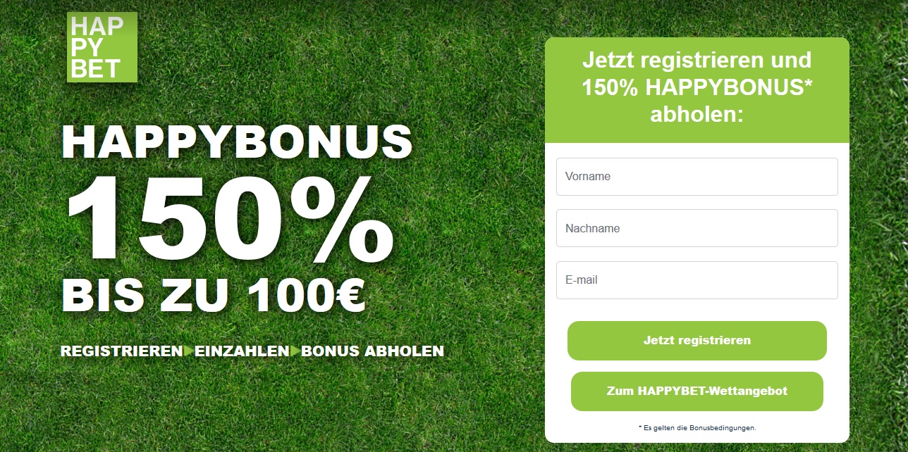 Happybet: Mit 100 EUR Bonus auf die deutsche Nationalelf wetten