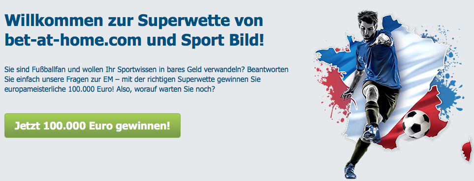 bet-at-home Superwette – 100.000 Euro gewinnen!