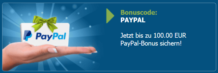 Bet-at-Home: 100-Prozent-Bonus bis 100 Euro für Einzahlungen mit Paypal