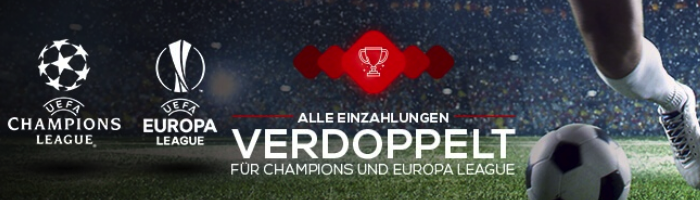 Tipbet: Bis zu 100 Euro Extra-Bonus für Champions- und Europa League