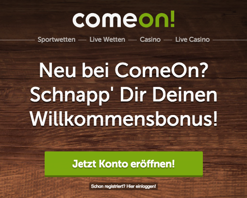 ComeOn Bonus 100 Euro