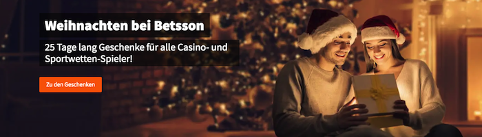 Betsson spendiert im Dezember täglich zwei Geschenke für Sportwetten und Casino