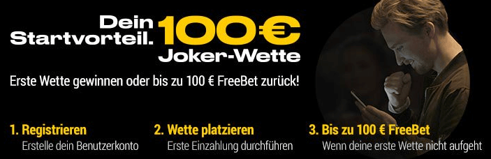 bwin 100 € Gratiswette Freebet Joker-Wette 