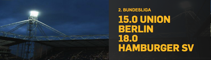 Betfair: Mit erhöhten Quoten auf Union Berlin gegen Hamburger SV wetten!