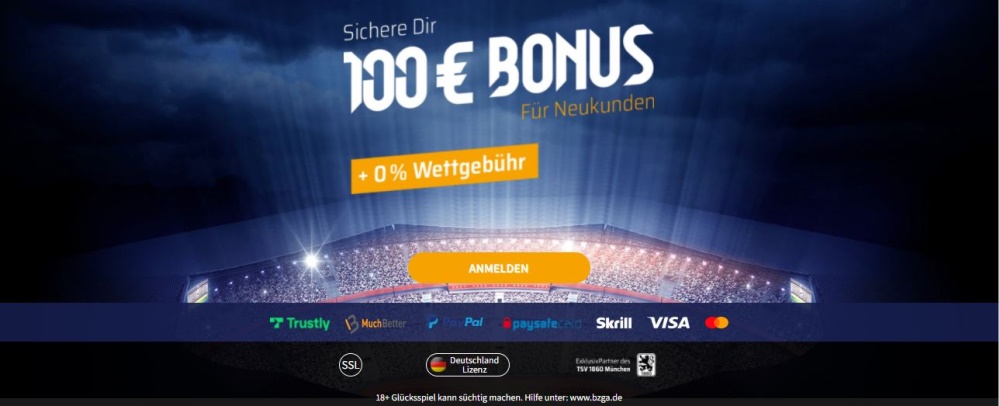 Bet3000: Spezialwetten für die Champions League & 100 EUR Bonus