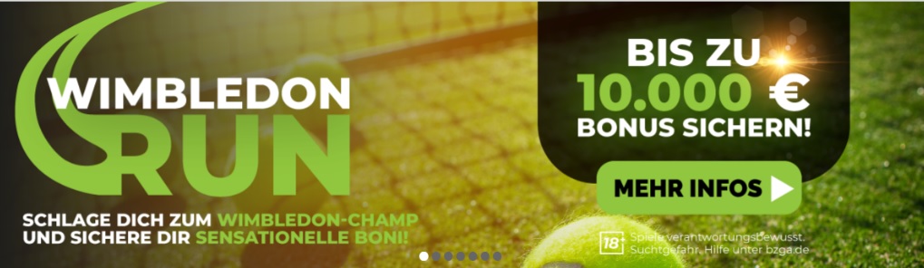 Happybet: Tolles Wimbledon-Gewinnspiel um 10.000 Euro